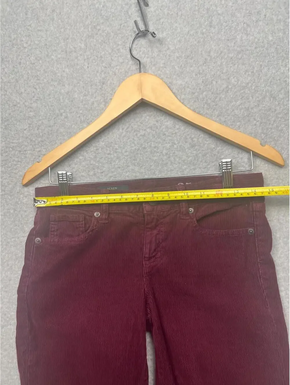 J Crew Toothpick Skinny Corduroy Pants Womens 25 Ankle Straight Casual